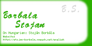 borbala stojan business card