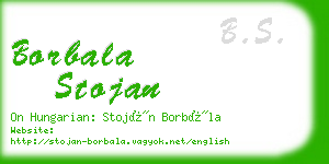 borbala stojan business card